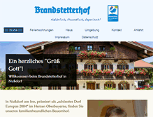 Tablet Screenshot of brandstetterhof.de